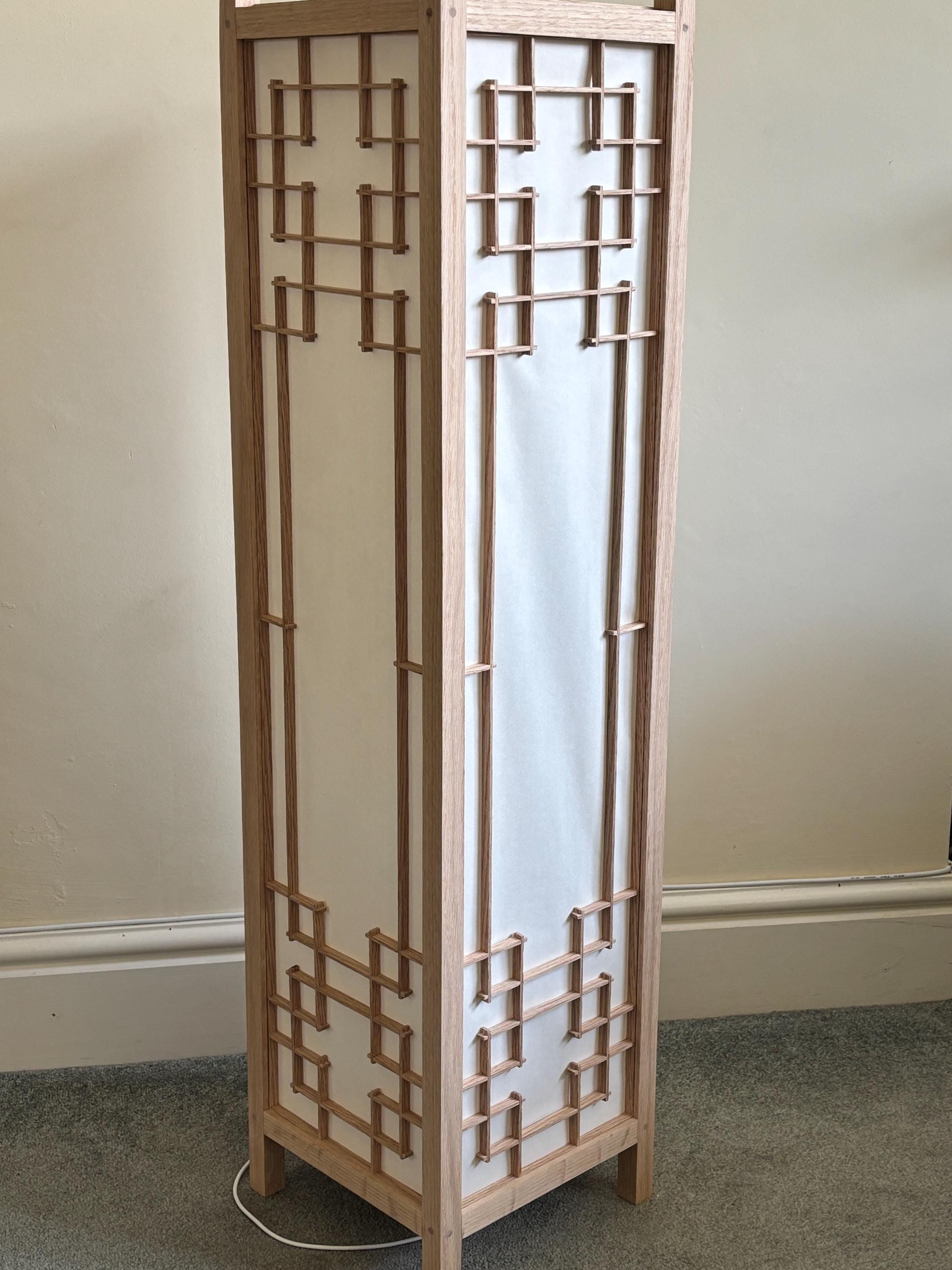Handmade Kumiko Lamp, Japanese Andon Lantern, Wooden Table Lamp - Etsy