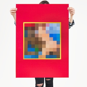 Kanye West Poster - My Beautiful Dark Twisted Fantasy Deluxe Matte vertical poster