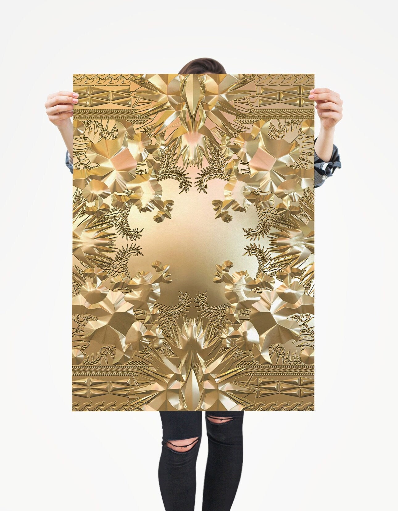 Kanye West X Jay Z Poster - Watch the Throne Deluxe Matte Vertical