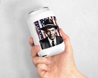 Famous American quote | Frank Sinatra | &quot;Alcohol may be man&#39;s worst enemy, but the Bible says love your enemy&quot; | can cooler sleeve