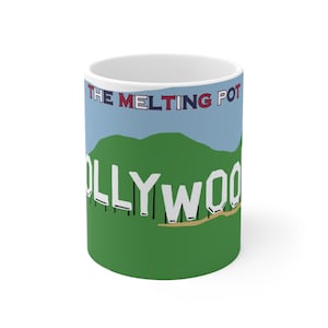 The Melting Pot | USA | Hollywood sign | Los Angeles | Ceramic Mug 11oz