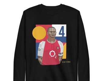 Patrick Vieira Geometric Art Sweatshirt, Football Lover Sweatshirt, Game Day Sweater, Football Club Athletic Sweatshirt