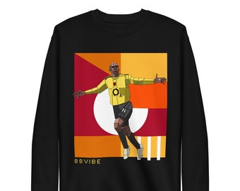 Thierry Henry Geometric Art Sweatshirt, Football Lover Sweatshirt, Game Day Sweater, Football Club Athletic Sweatshirt