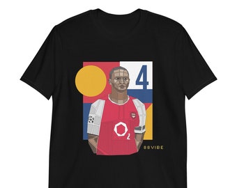 Patrick Vieira Geometric Art Shirt, Football Club Shirt, Modern Art T-Shirt, Football Lover Shirt, Game Day Shirts, Arsenal Club Shirt