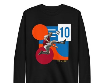 Dennis Bergkamp Geometric Art Sweatshirt, Football Lover Sweatshirt, Game Day Sweater, Football Club Athletic Sweatshirt