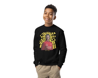Arteta Geometric Art Youth Sweatshirt, Football Lover Sweatshirt, Game Day Sweater, Football Club Athletic Sweatshirt, Youth Sweater