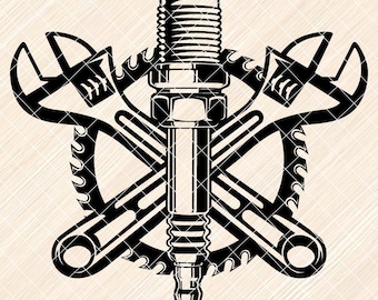 Reparatie tools Svg, monteur Svg, moersleutel Svg, monteur logo, klusjesman logo, reparatie logo, Tools auto svg, timmerman Svg, automonteur Svg [EP-21]