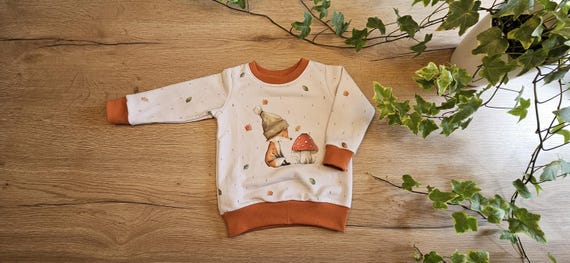 Herbst Pullover 56-98 "Pilzfuchs"