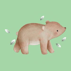 Bügelbilder Boho Bär