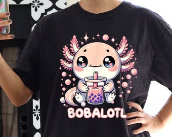 Relaxolotl Axolotl Adults Shirt Cozy fleece Unisex tshirt, Kawaii Shirt Axolotl T shirt