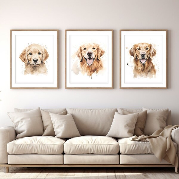 Baby Room Golden Retriever Etsy