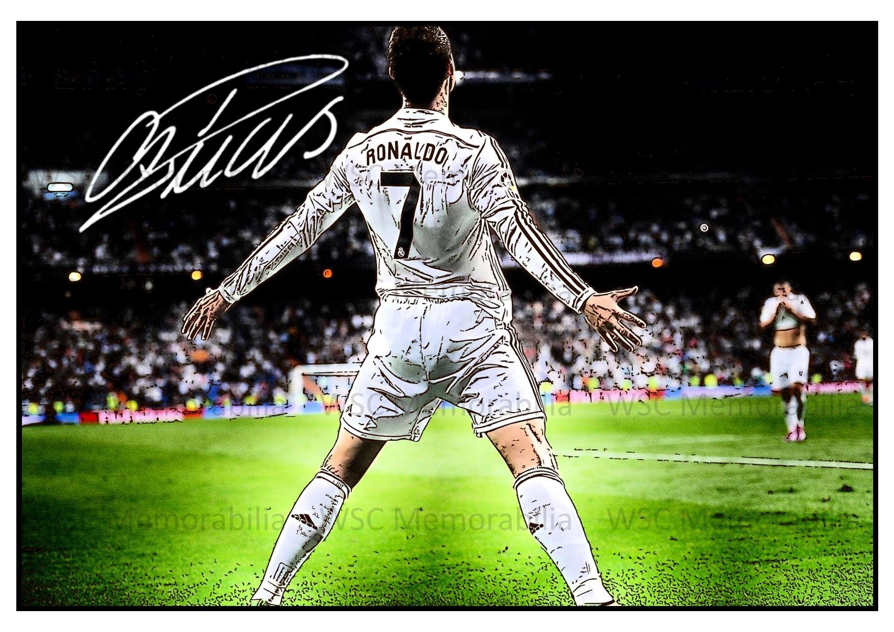 Cristiano ronaldo autographed card - Etsy 日本