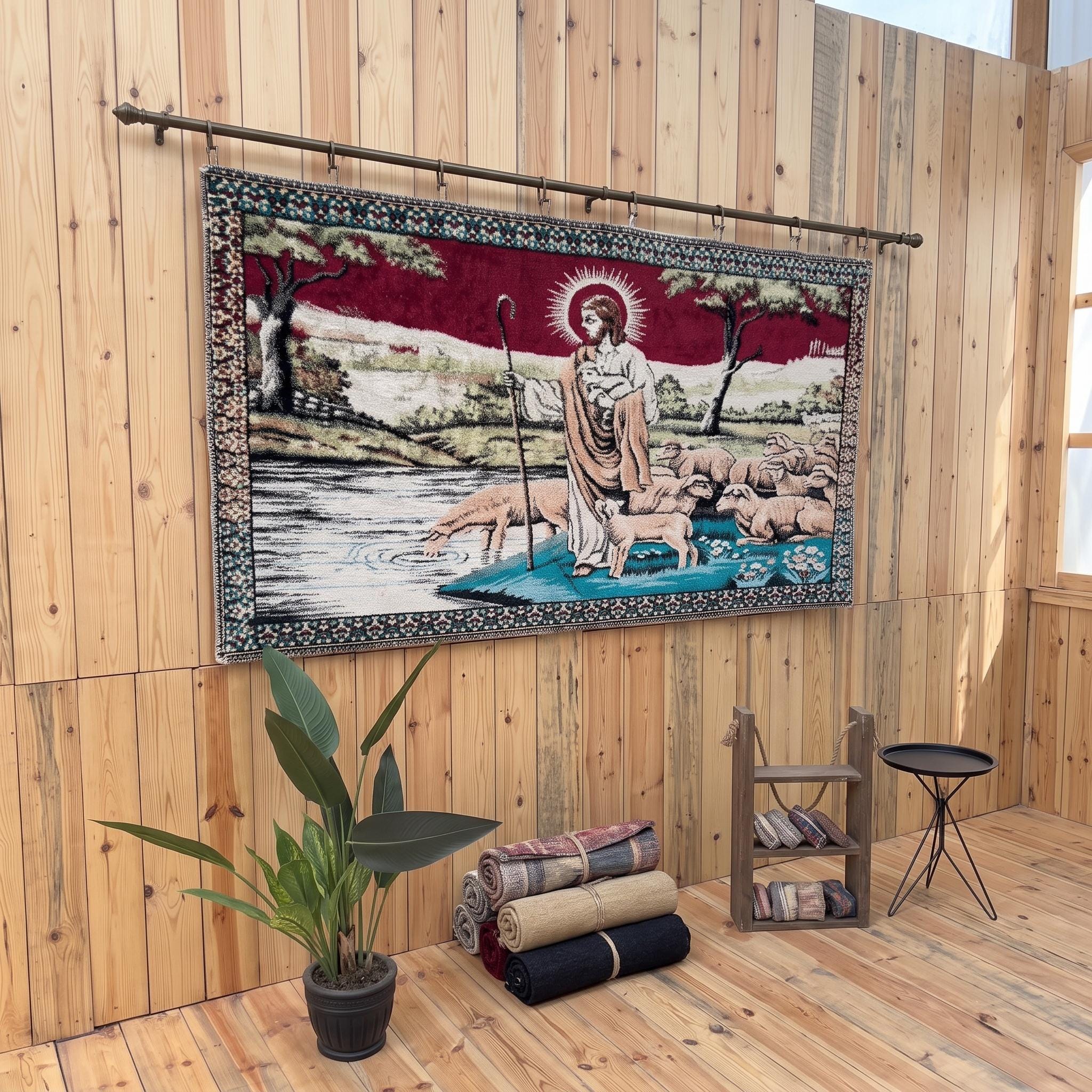 Vintage Jesus Rug - Etsy
