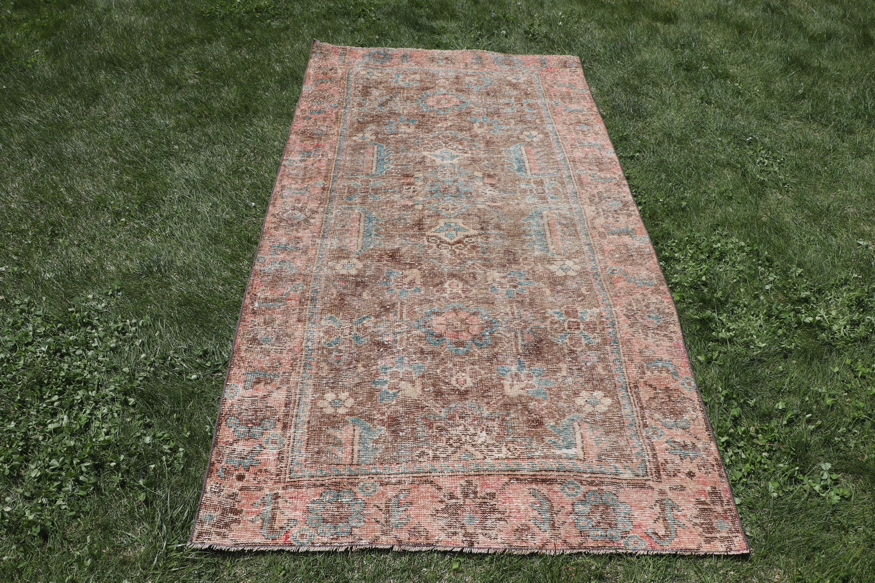 4x7 Area Rug, Vintage Rug, Turkish Rug, Bohemian Rug, Rugs For Bedroom, 3.5x7.2 ft Beige Rug, Soft Washable Acem Rug, Kurdish Area Rug,