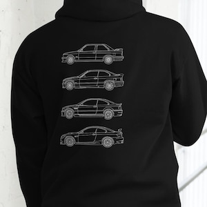 Evolution of the BMW M3 Custom Graphic Hoodie