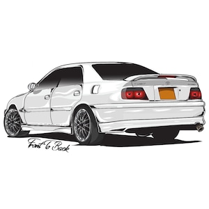 Toyota JZX100 Chaser Modified Car Custom Poster