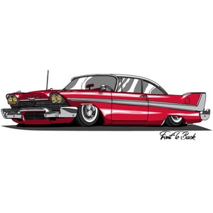 1958 Plymouth Fury From The Movie &#39;Christine&#39; Custom Poster