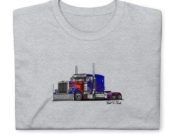 Optimus Prime Transformers Truck Lorry Short Sleeve T-Shirt