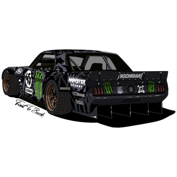 Hoonigan Racing Hoonicorn Mustang Custom Poster - Etsy Denmark