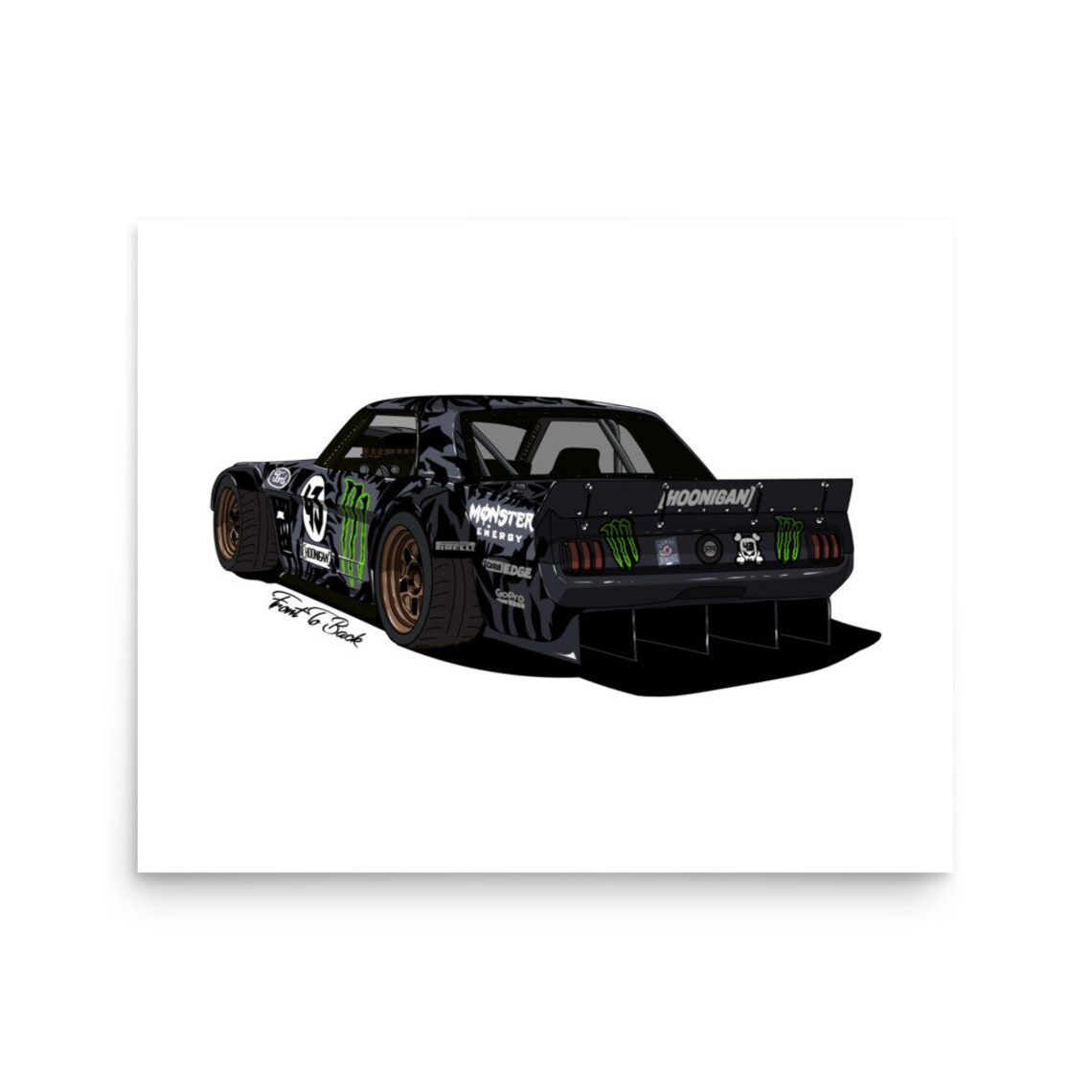 Hoonigan Racing Hoonicorn Mustang Custom Poster - Etsy