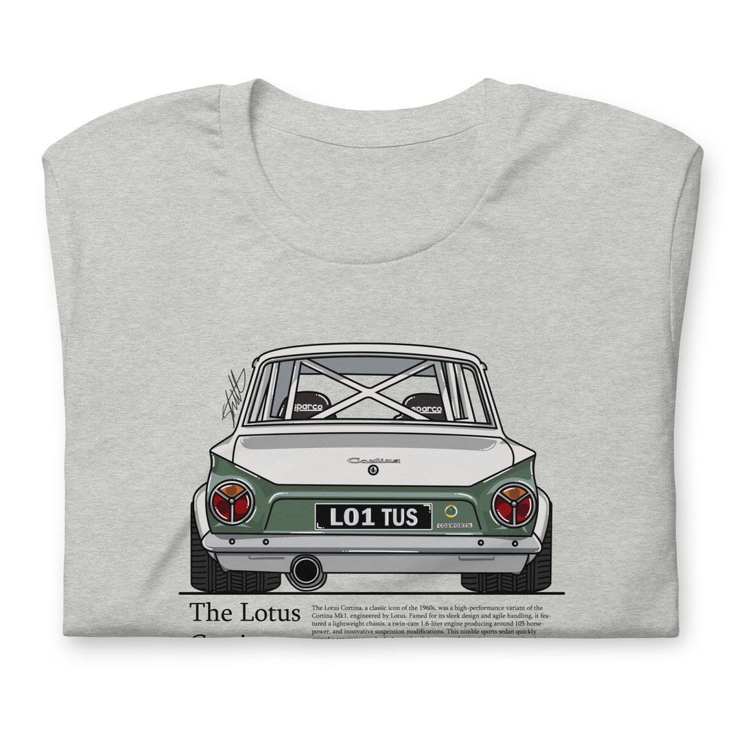 CORTINA GT T-SHIRT (Oldtimer MK 1 2 3 4 I II Lotus E RS Ford Ghia - Foto 8
