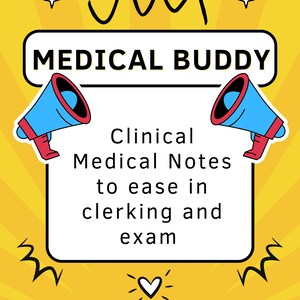 Medical Buddy Notes | Medical Study Guide | Clerking made easy