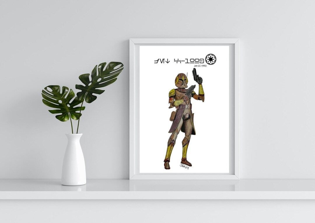 Commander Jet Logo Commander Jet Poster Star Wars Art Phase 1 Clone Trooper Drawing PDF ...