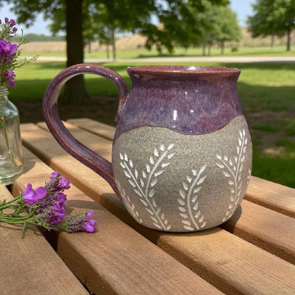 Mug vignes violettes d'automne - Précommande