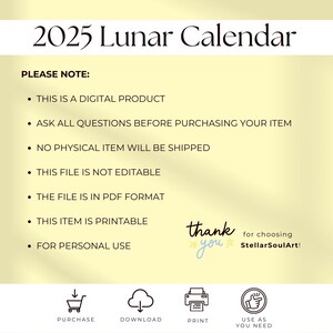 2025 Lunar Calendar – Daily Moon Phases - Zodiac Signs | Modern ...