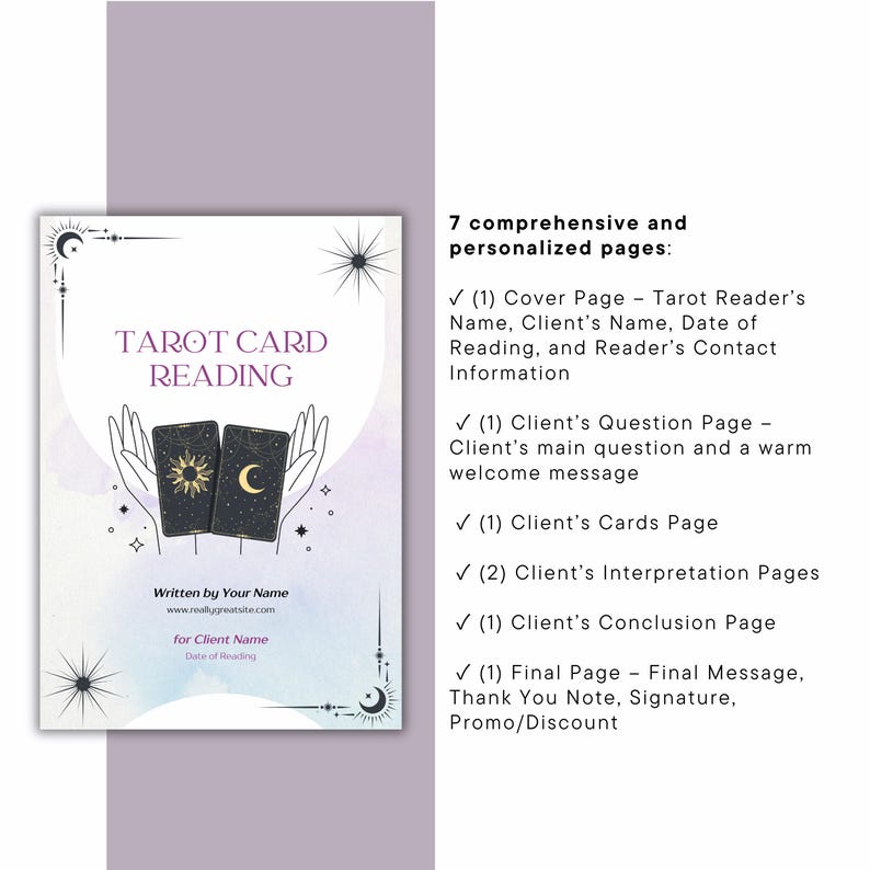 Editable Tarot
Tarot Reader Templates
Tarot Reading Template
Canva Template for Tarot Cards
Tarot Reading Canva Template
Tarot Email Reading Template Canva
Tarot Business Templates
Tarot Workbook
Tarot Templates
Tarot Reading Pdf
Tarot Spread Printable
Tarot Digital Products
Tarot and Oracle Card