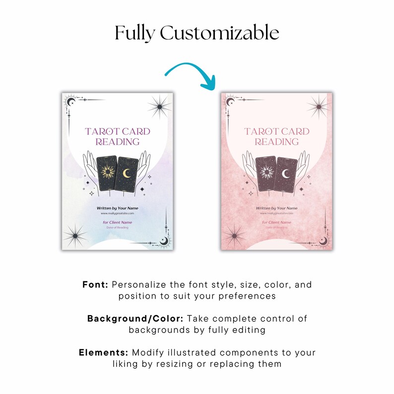 Editable Tarot
Tarot Reader Templates
Tarot Reading Template
Canva Template for Tarot Cards
Tarot Reading Canva Template
Tarot Email Reading Template Canva
Tarot Business Templates
Tarot Workbook
Tarot Templates
Tarot Reading Pdf
Tarot Spread Printable
Tarot Digital Products
Tarot and Oracle Card