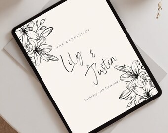 Wedding Details Card Template, Wedding Template, Print Template - Etsy