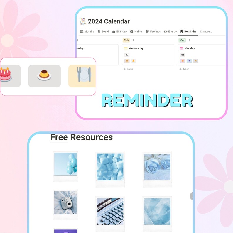 NOTION 2024 Calendar Emotion Tracking Calendar Mood Diary Etsy