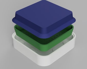 Microgreens Germination Tray Kit | 3D Model | 3D Printing | F3D PARAMETRIC CAD