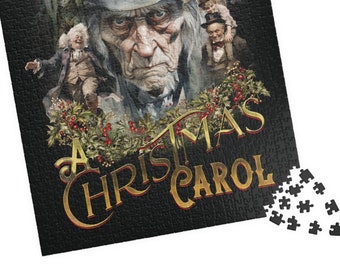 Puzzle "A Christmas Carol" / 1014 pezzi, divertimento per le vacanze in famiglia
