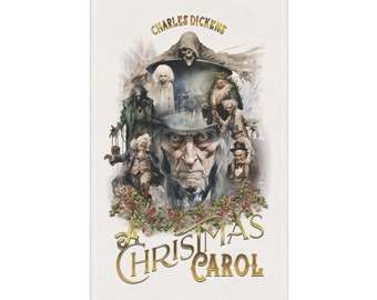 A Christmas Carol Tea Towel | Scrooge towel