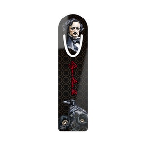 Edgar Allan Poe Signet en aluminium | Cadeau d’amateur de livres | Académie sombre