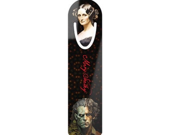 Mary Shelley Aluminum Bookmark | Book Lover Gift | Frankenstein Bookmark