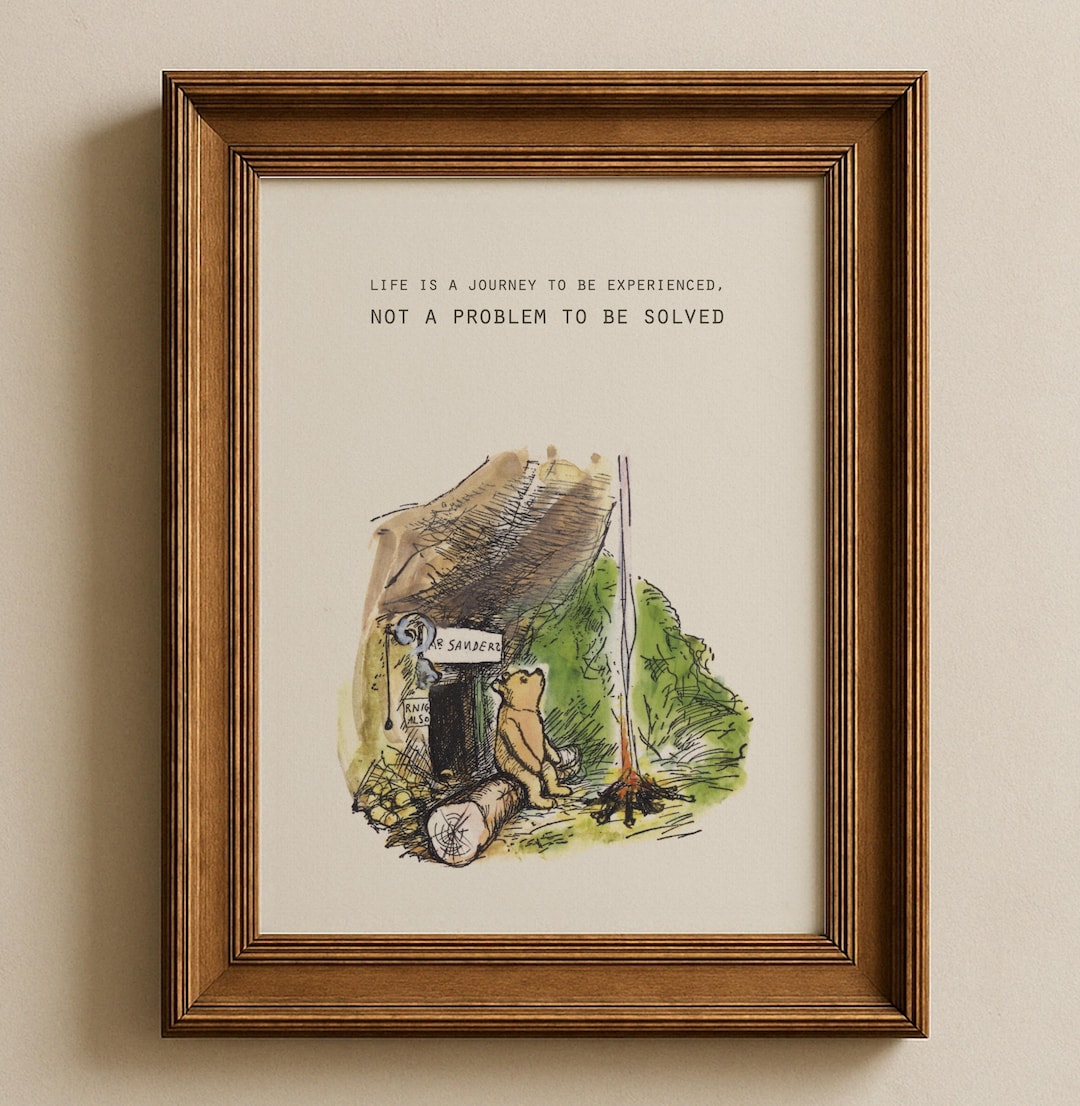Winnie the Pooh Quote Print, Digital Download Wall Art, Nursery Decor ...