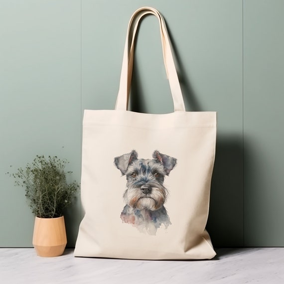 Schnauzer Shoulder Bag - Watercolor Schnauzer Shoulder Bag - Watercolor
