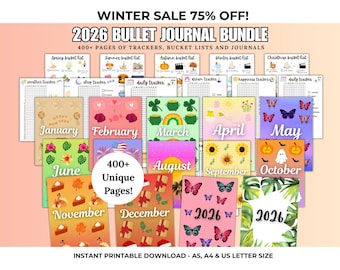 2026 Bullet Journal Bundle - Planer Kit (Digitaler Download)