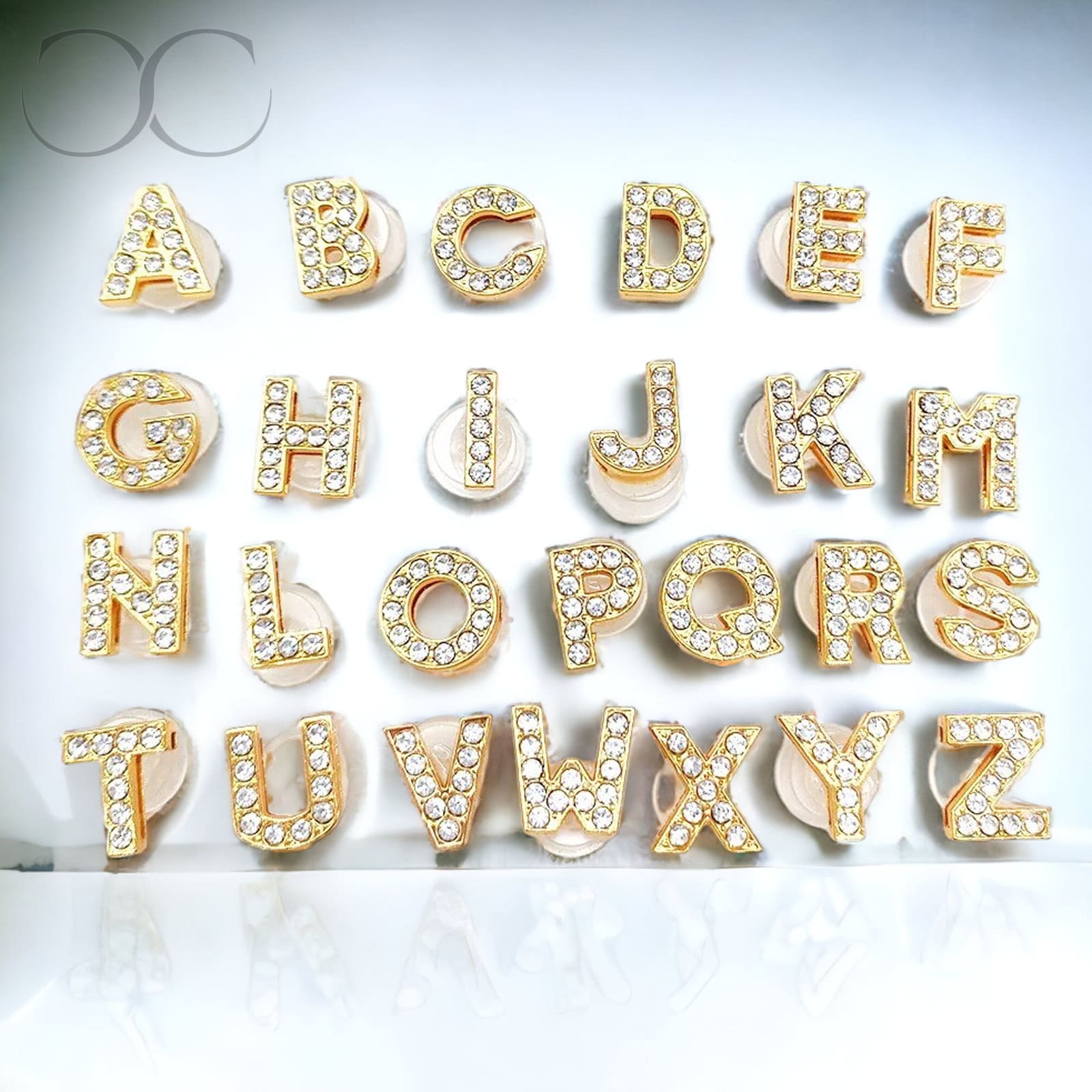 Alphabet Croc Jibbitz ABC Jibbitz Letters Gold Jibbitz for Etsy Australia