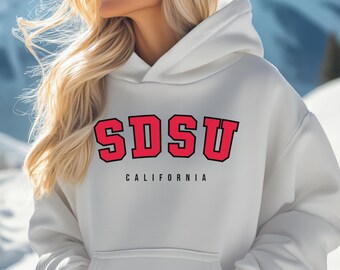 SDSU Crewneck Sweatshirt, San Diego State University Sweater, California College University