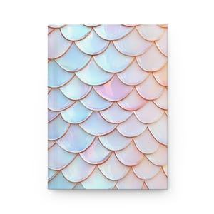 Mermaid Scale Hardcover Journal, Artistic Ocean Theme image 2