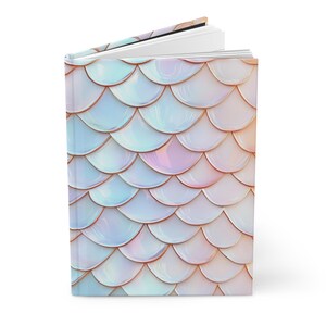 Mermaid Scale Hardcover Journal, Artistic Ocean Theme image 5