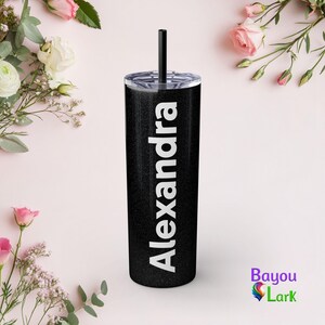 Personalized Tumbler with Straw, Customizable Tumbler, Travel Mug, Custom Gift, Weddings, Birthdays, Promotions, Reunions, Stickers Tumbler