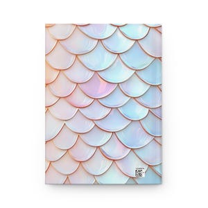 Mermaid Scale Hardcover Journal, Artistic Ocean Theme image 6