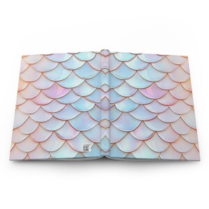 Mermaid Scale Hardcover Journal, Artistic Ocean Theme image 7