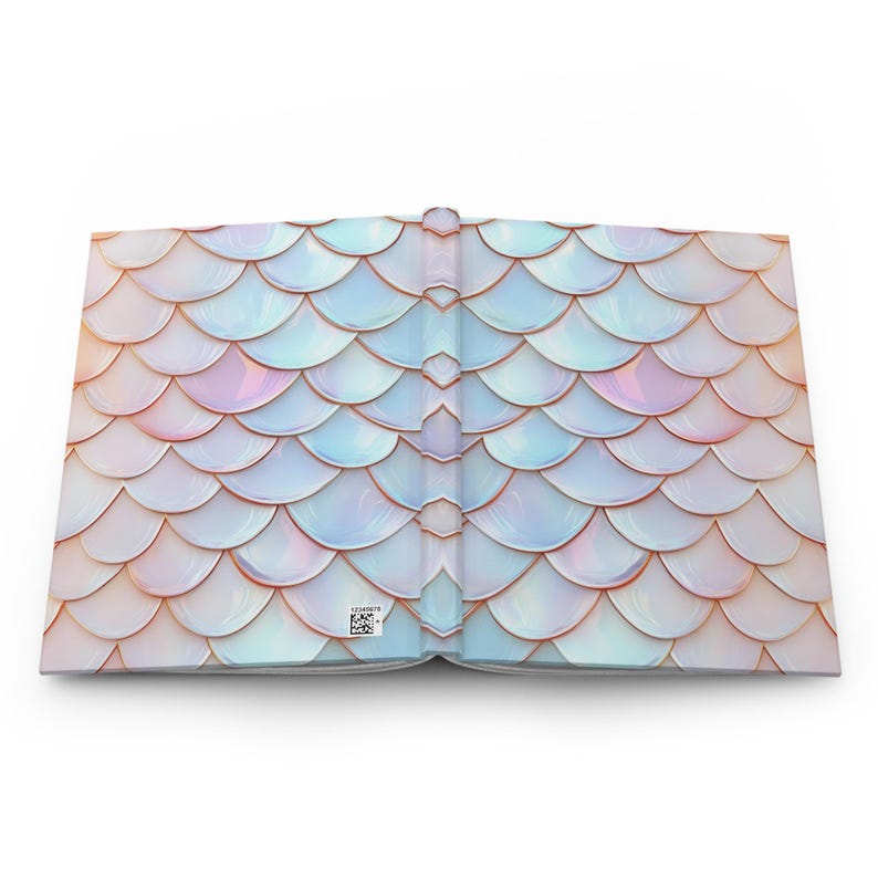 Mermaid Scale Hardcover Journal, Artistic Ocean Theme image 7