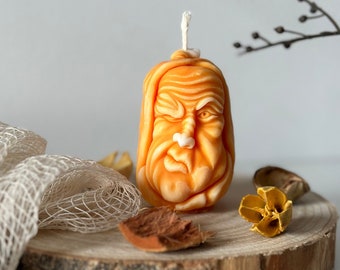 Scented Pumpkin Candle: Halloween Autumn Decor Fall Gift